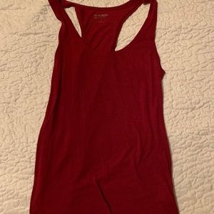 Burgundy full length tank top